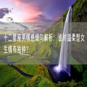 十二星座男情感倾向解析：谁对温柔型女生情有独钟？