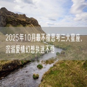 2025年10月最不擅思考三大星座，沉溺爱情幻想执迷不悟