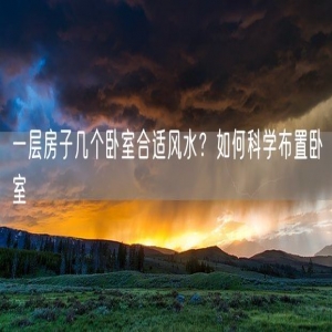 一层房子几个卧室合适风水？如何科学布置卧室