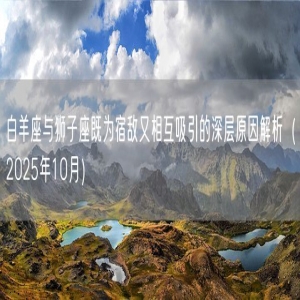 白羊座与狮子座既为宿敌又相互吸引的深层原因解析（2025年10月）