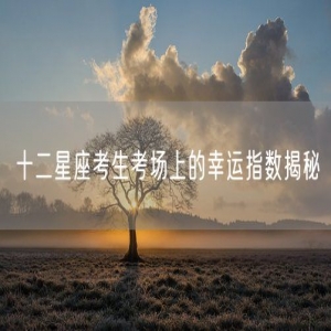 十二星座考生考场上的幸运指数揭秘