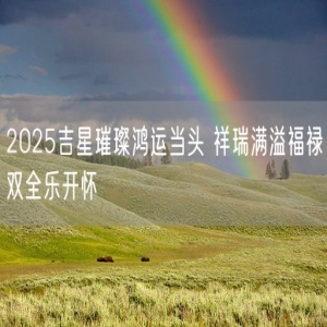 2025吉星璀璨鸿运当头 祥瑞满溢福禄双全乐开怀
