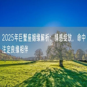 2025年巨蟹座姻缘解析：情感绽放，命中注定良缘相伴