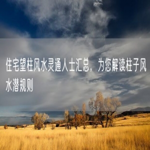 住宅望柱风水灵通人士汇总，为您解读柱子风水潜规则