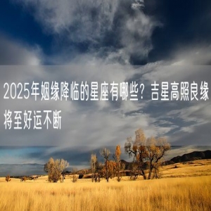 2025年姻缘降临的星座有哪些？吉星高照良缘将至好运不断