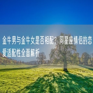 金牛男与金牛女是否相配？同星座情侣的恋爱适配性全面解析